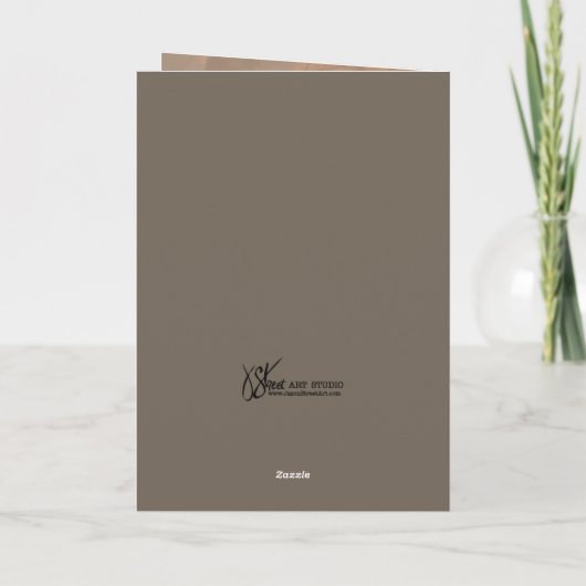 Chickadees-gesegnete Version Dankeskarte (Rückseite)