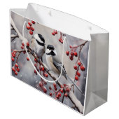 Chickadees Große Geschenktüte (Rückseite Schrägansicht)