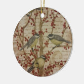 Chickadees Keramikornament (Links)
