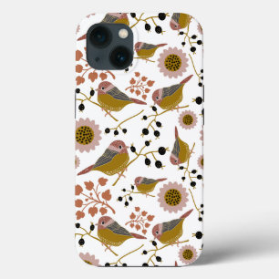 Chickadees Pink Gold Muster Case-Mate iPhone Hülle