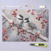 Chickadees Seidenpapier (Handwerk)