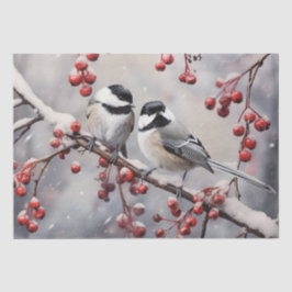 Chickadees Seidenpapier