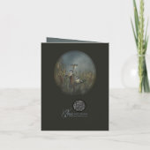 Chickadees Teich Dankeskarte (Rückseite)