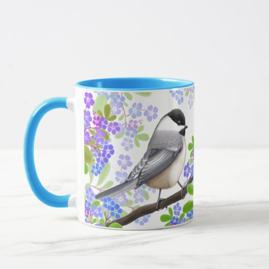 Chickadees vergessen mich herein nicht tasse (Links)