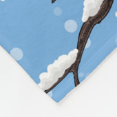 Chickadei im Winter Fleecedecke (Ecke)