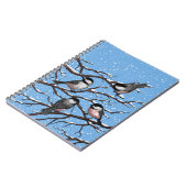 Chickadei im Winter Notizblock (Linke Seite)