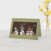 Chickadekarte Karte (Gelbe Blume)