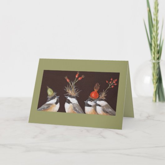 Chickadekarte Karte (Vorderseite)