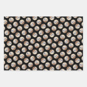 Chickadeo auf Birdhouse Malerei Original Bird Art Geschenkpapier Set (Vorderseite 3)