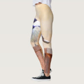 Chickadeo auf Birdhouse Malerei Original Bird Art Leggings (Links)
