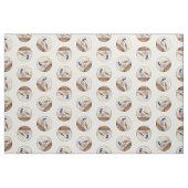 Chickadeo auf Birdhouse Malerei Original Bird Art Stoff (Fat Quarter (45,7 x 55,9 cm))