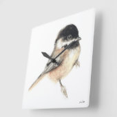 Chickadeo Kunst, Dichtung und Musik Quadratische Wanduhr (Winkel)