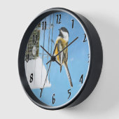 Chickadeon Feeder - Original Wild Bird Art Uhr (Winkel)