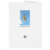 Chickadeon Feeder Painting - Original Bird Art (Hinten)