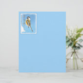 Chickadeon Feeder Painting - Original Bird Art (Stehend Vorderseite)