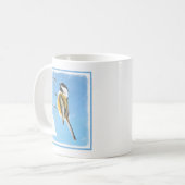 Chickadeon Feeder Painting - Original Bird Art Kaffeetasse (Vorderseite Links)