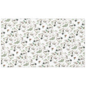 Chickadevögel Berries & Pinecones Wasserfarbe Tischdecke (Vorderseite (Horizontal))