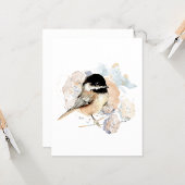 Chickadewatercolor Karte