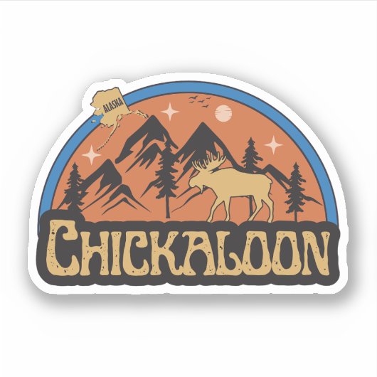 Chickaloon, Alaska-Aufkleber Aufkleber (Vorderseite)