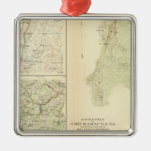 Chickamauga, GA Silbernes Ornament