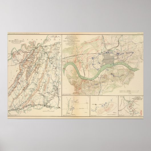 Chickamauga-Kampagne, Knoxville Poster (Vorne)