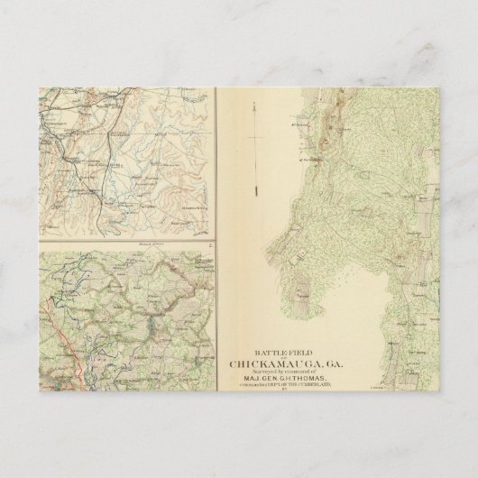 Chickamauga Postkarte (Vorderseite)