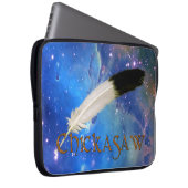 CHICKASAW Nation & Feather Space Notebook-Sieb Laptopschutzhülle (Vorne Rechts)