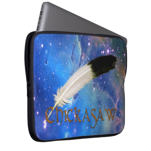 CHICKASAW Nation & Feather Space Notebook-Sieb Laptopschutzhülle (Vorne Rechts)