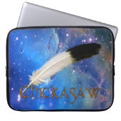 CHICKASAW Nation & Feather Space Notebook-Sieb Laptopschutzhülle (Vorderseite)