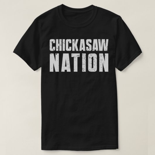 Chickasaw Nation Proud Indianerin aus Chicka T-Shirt (Design vorne)