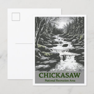 Chickasaw National Recreation Area Oklahoma Travel Postkarte