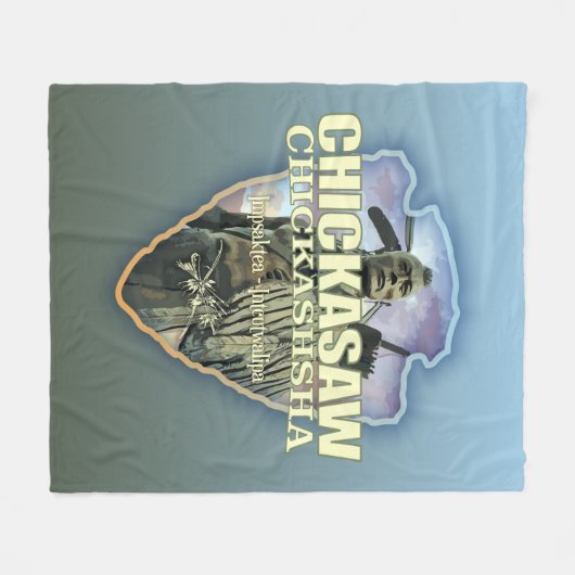 Chickasaw (Pfeilspitzen) Fleecedecke (Vorderseite (Horizontal))