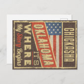 Chickasha Oklahoma Postkarte (Vorne/Hinten)