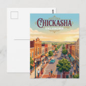 Chickasha, Oklahoma Postkarte (Vorne/Hinten)