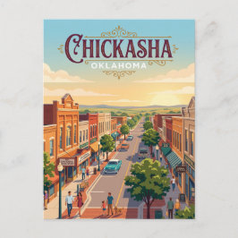 Chickasha, Oklahoma Postkarte