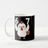 Chicken 67 Meme Six Seven Funny Gen Alpha  Kaffeetasse (Links)
