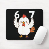 Chicken 67 Meme Six Seven Funny Gen Alpha  Mousepad (Mit Mouse)