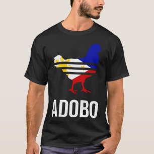 Chicken adobo lustige philippinische Pinoflagge Ge T-Shirt