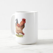 Chicken And Rooster Art, Poultry, Farm Animals Kaffeetasse (Vorderseite Links)