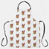 Chicken And Rooster Art, Poultry, Farm Animals Schürze (Vorderseite)
