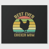 Chicken Art Beste Mama für Hühner Geschenkpapier (Flach)