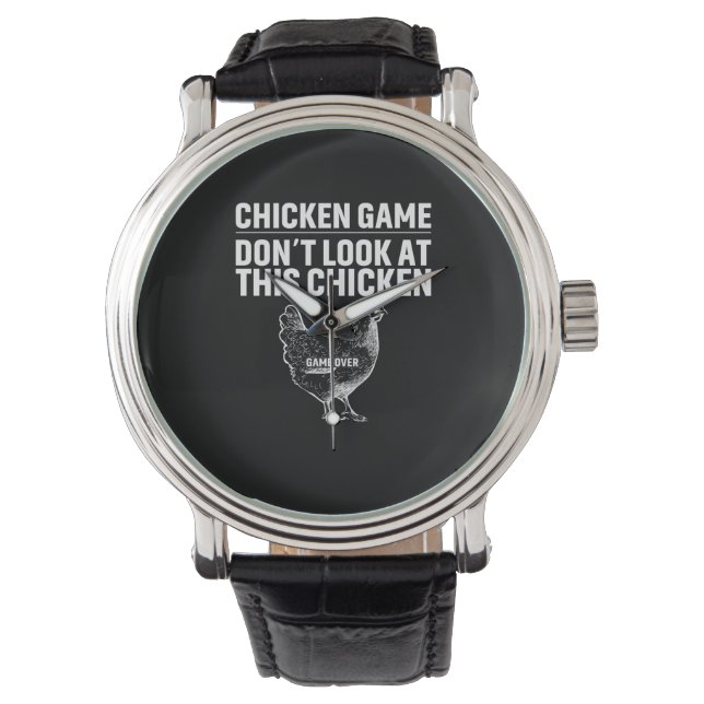Chicken Art Chicken Game Armbanduhr (Vorderseite)