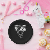 Chicken Art Chicken Game Pappteller (Party)
