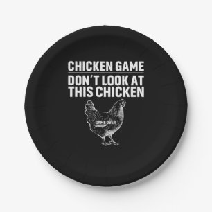 Chicken Art Chicken Game Pappteller