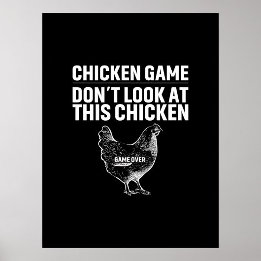 Chicken Art Chicken Game Poster (Vorne)