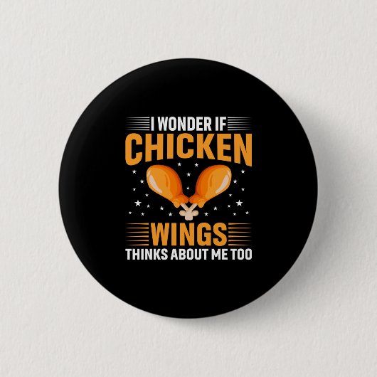Chicken Art Chicken Wing Button (Vorderseite)