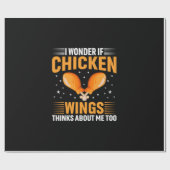Chicken Art Chicken Wing Geschenkpapier (Flach)
