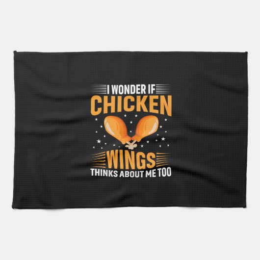 Chicken Art Chicken Wing Geschirrtuch (Horizontal)