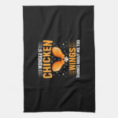 Chicken Art Chicken Wing Geschirrtuch (Vertikal)