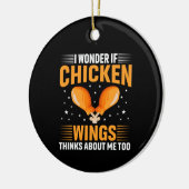 Chicken Art Chicken Wing Keramik Ornament (Links)